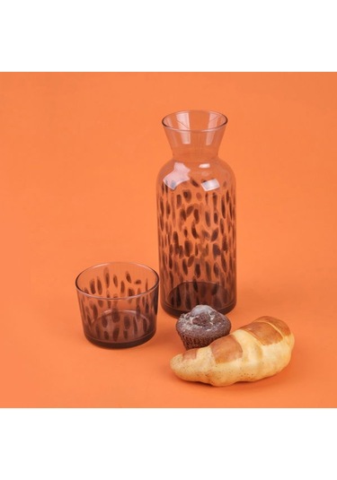 Rakle Calista Bardaklı Sürahi Seti - Siyah - 700 Ml