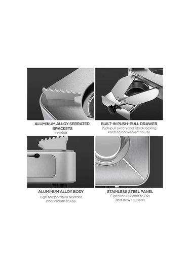 Vkemall Çekmece Alkol Ocağı Gül Altın Kırmızı