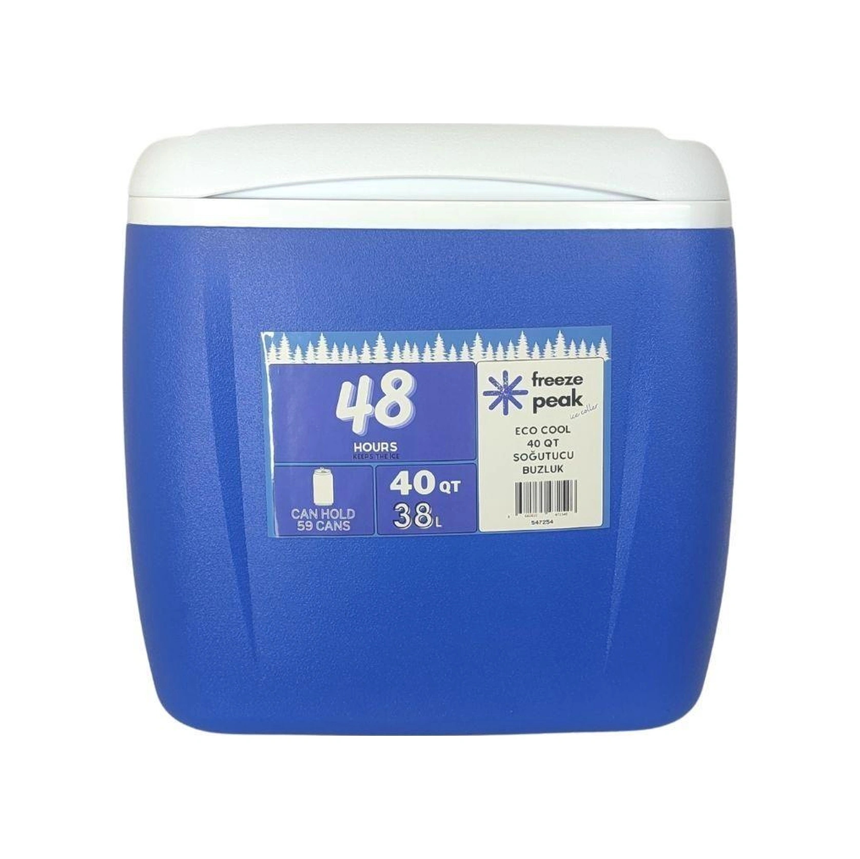Freeze Peak Eco Cool 40 Qt Buzluk 38 Litre Mavi Mavi