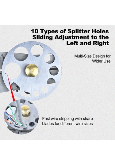 Tongxida Elektrikçi İçin Metal Telli Kablo Kes-cıslık Aleti, 0.8-2.6mm 10 Farklı Delikli Zımpara Fonksiyonu İle Z9491