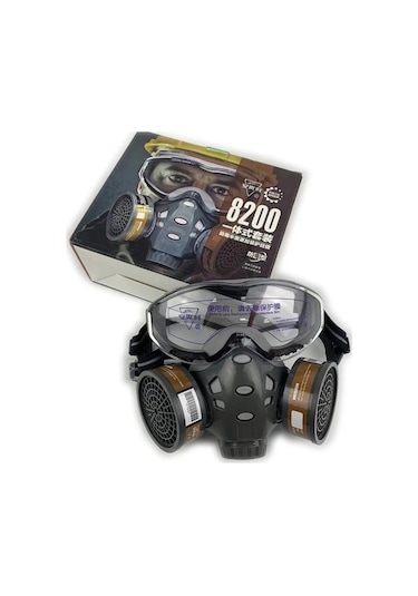 Trendooze 8200 Toz Geçirmez Maskesi - Yarım Tam Yüz Koruma