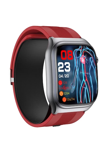 Spovan Electro Air Basınçlı Tansiyon Kan Şeker Ölçer Akıllı Saat (Distribütör Garantili)