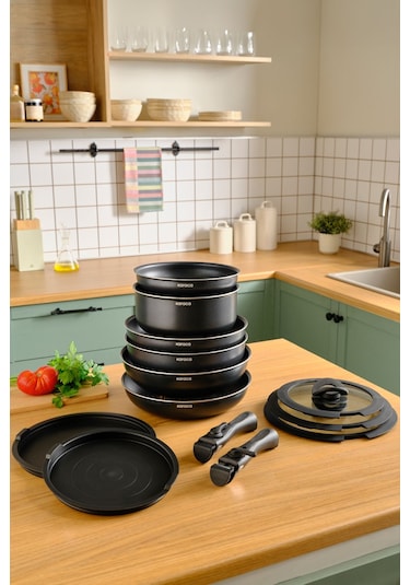 Karaca  Biodiamond Easy Clip 13 Parça İndüksiyon Tabanlı Tencere Seti