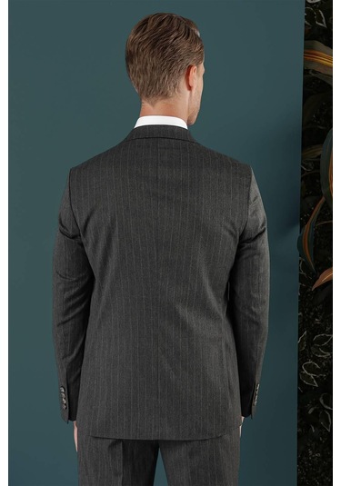 C 652 Slim Fit Füme Spor Ceket Füme