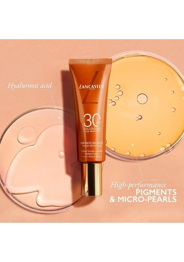 Lancaster Infinite Bronze Tinted Protection Sunlight Cream Spf30 Medium/dark Shade 50 Ml Renkli Güneş Koruyucu