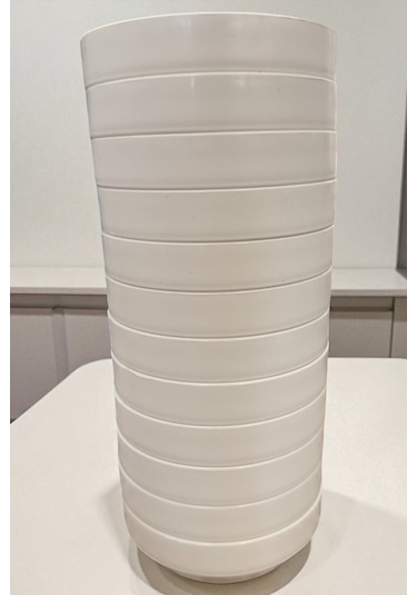 12'li Sert Plastik Çorba Kasesi Kırılmaz Yıkanabilir Beyaz