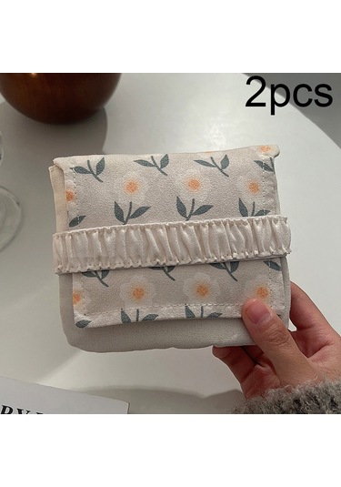 Sones Bd0443 2 Adet Karikatür Desenli Büyük Kapasiteli Hijyenik Saklama Poşeti Bej Çiçek Bej