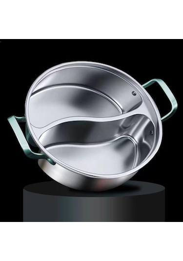 Homyl Çin Shabu Tenceresi 316 Paslanmaz Çelik Tencere 34cm