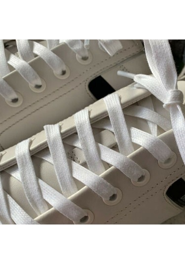 100 Cm Yassı Mumlu Ayakkabı Bağcığı, Sağlam Pamuk Örgü Bağcık