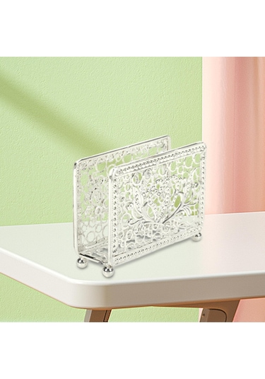 Suntek Yemek Masası Dekorasyon Argent Yaratıcı Masa Peçetelik Doku Tutucu