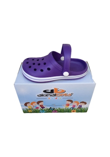 Akınalbella Ortopedik Çocuk Cross Terlik Kız Mor