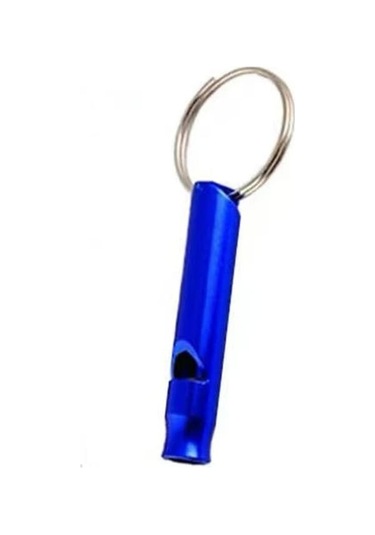 Novahub Mavi Paslanmaz Çelik Dış Mekan Düdüğü Tiz Kurtarma Düdüğü Mavi Mavi