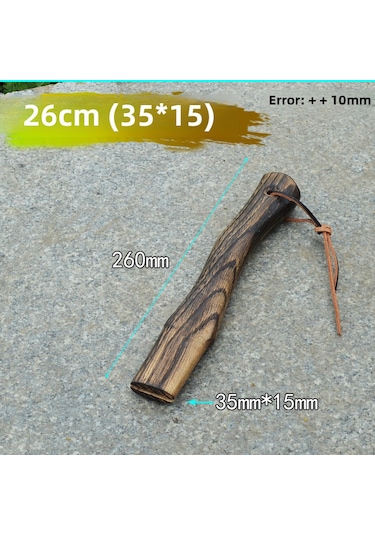 Reedark 26 Cm Mini Bıçak Kolu - Ahşap Gökkuşağı Ağacı, Dayanıklı, Konforlu Tutuş, Taşınabilir, Odun İşleri İçin