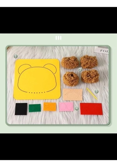 Çocuklar İçin Aktivite Ve Örgü Kiti Sevimli Hayvanlar Sevimlik Kurbağa 1 Adet