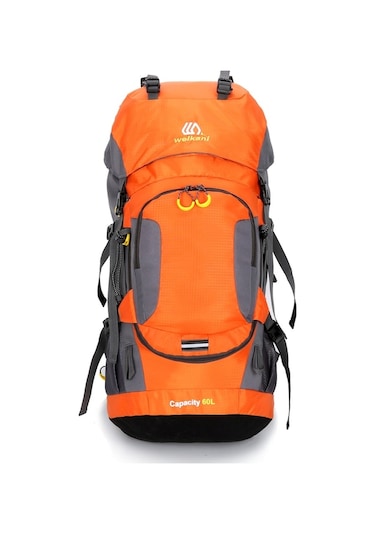 Çok Amaçlı Suya Dayanıklı 60l Outdoor Sırt Çantası Turuncu Turuncu