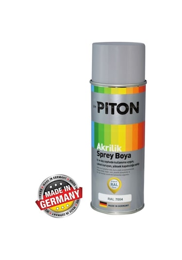Piton Akrilik Sprey Boya 400 Ml Ral7004 Sinyal Gri