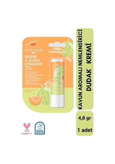 Byphasse Kavun Aromalı Nemlendirici Dudak Bakım Kremi 4.8 G