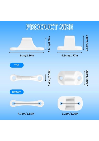 Karavan Ve Karavan İçin 2 Adet Kapı Kilidi 35 Mm Ve 48 Mm Montaj Delikleriyle Uyumlu Karavan Aksesuarları Bölmeler İçin Beyaz Kilit Takviye