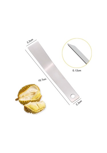 Suntek Paslanmaz Çelik Durian Açacağı Manuel Kabuk Soyma Gümüş