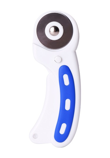 Aubyhe 3806 45mm 3'lü Fonksiyonlu Daire Kesici - Düz/dalgalı/noktalı Çizgiler, Abs Ve Karbon Çelik Bileşenli, 3 Bıçaklı El İşleri Ve Patchwork Aleti