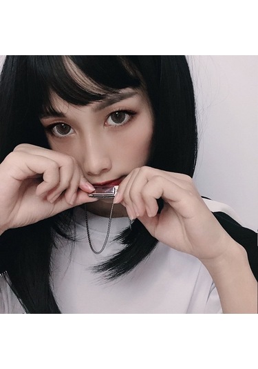 Gerçek Kullanılabilir Mızıka Kolye Yeşil