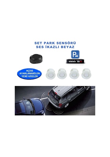 Park Sensörü Ses İkazlı Beyaz Tetra 1004014