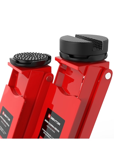 Gentor 3 Ton Hidrolik Araç Krikosu-Kaldırma Yüksekliği: 75-505mm-2 X Kauçuk Altlık-Profesyonel Manevra Krikosu-Hidrolik 360° Tekerlekler