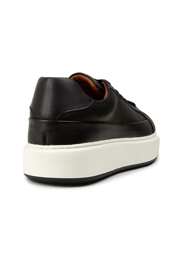 Deery Erkek Siyah Hakiki Deri Sneaker Ayakkabı - E4482msyhc01