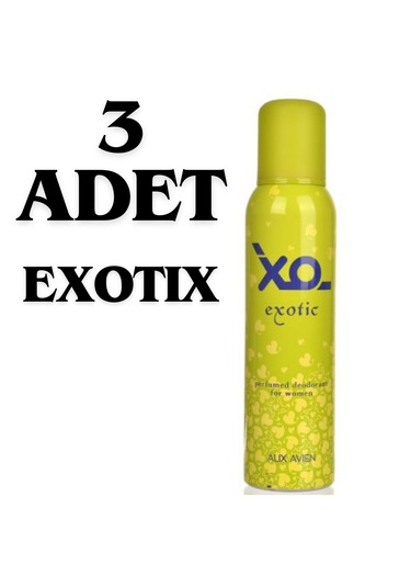 Xo Exotic Kadın Sprey Deodorant 3 x 150 ML
