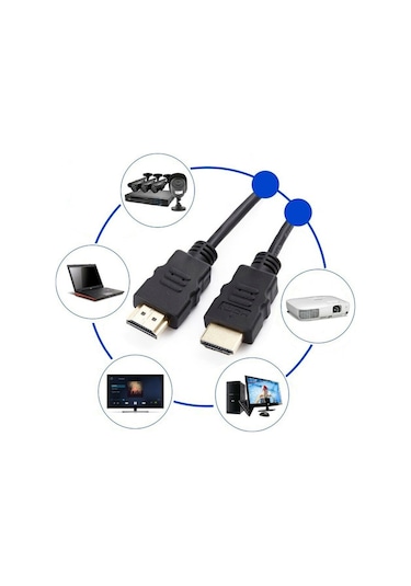 Maxgo 5M Metre Hdmi - Hdmi Kablo Altın Uçlu Full Hd 5 Mt