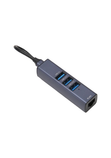 Springsun Usb-c 4-in-1 Hub: Gigabit Ethernet 1000/100mbps + 3 Usb 3.0 Port, 5gbps Veri Transferi, Alüminyum Kasa, Macbook/chromebook Uyumlu 809c