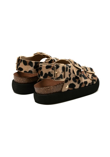 Terlik Kadın Felına G106330 Genuins Vegan Leopard Vegan Leopard