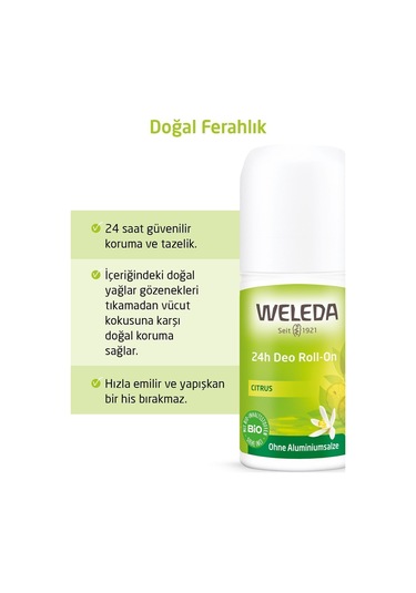 Weleda Citrus Limon Özlü Roll-On Deodorant 50 ML