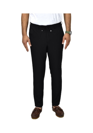 Pandonim Erkek Jogger Regular Fit Kanvas Pantolon 110 Bgl-st04766 Siyah