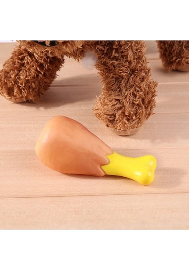 Köpekler İçin Sesli Oyuncak Tavuk Butu