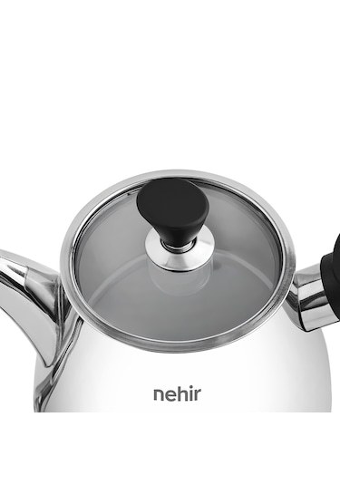 Nehir Almira Maxi Boy Paslanmaz Çelik 1.10-2.25 Lt. Çaydanlık Takımı
