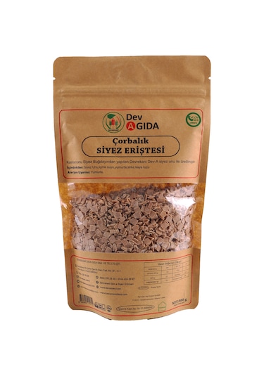 Çorbalık Siyez Erişte 500 G (Aç-Kapa Ambalaj)