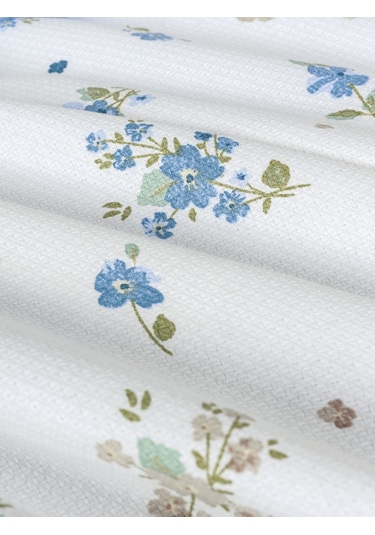 Cotton Box Sweet Tek Kişilik Pike Takımı Bellus Mavi