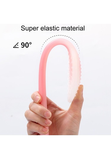 Meridian Puanları Gua Sha Sha Pating Board Silikon Palmiye Masaj Whacker, Boyut:mavi 38cm Diğer Çok Renkli