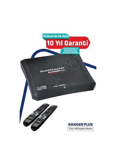 Goldmaster Ranger Plus Full Hd Uydu Cihazı 2 Adet Kumandalı 10 Yıl Garantili