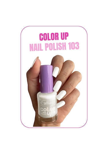 Callista Color Up Nail Polish Oje 103 White As Snow - Beyaz