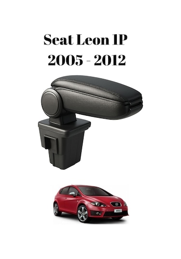 Seat Leon 1p 2005 2006 2007 2008 2009 2010 2011 2012 Uyumlu Araca Özel Kolçak Kol Dayama Orta Konsol Siyah