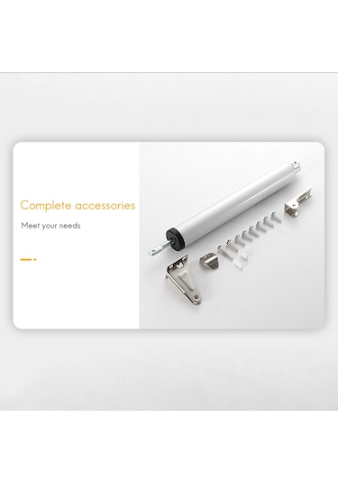 Basit Kapı Kapatıcı Sessiz Pnömatik Hidrolik Tampon Otomatik Gümüş