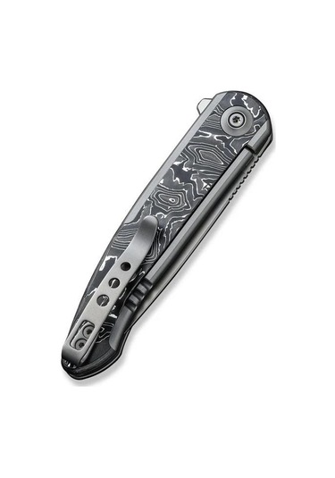We Knife Smooth Sentinel Cf Titanium Aluminum Foil Kamp Çakı Gri - Siyah