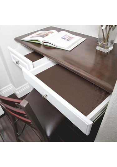 Folinda Pvc Ev Fantezi Matı - Kaymazsız, Kesilebilir, Dolap Ve Çekmece İçin - Siyah 2 Adet 30x150cm Siyah