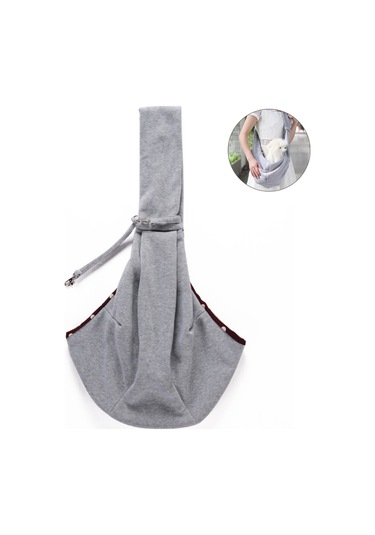 Samdoo Köpekler İçin Taşınabilir Askılı Çanta - Güvenli Ve Konforlu Seyahat, Gri Renk, 4 Kg'a Kadar Uygun