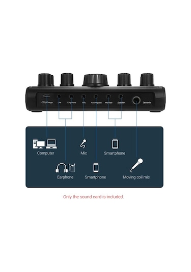 Flybuy Yayın, Ve Ses Ses Profesyonel Oyunlar Mikseri: Maiyame Kayıt Kartı İçin Harici Efektli Canlı Bluetooth 12 Jm