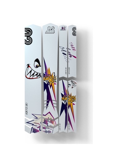 Shark Desenli Bisiklet Koruyucu Sticker - Su Geçirmez Çerçeve Koruyucu, Kırılma Ve Yaşlanma Engeli, Kolay Uygulama Bisiklet Aksesuarı