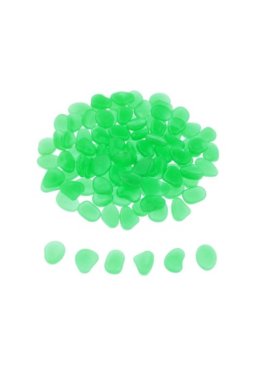 Karanlıkta Parlayan Bahçe Çakıl Taşları Yol Bahçe Dekoru Yeşil