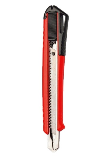 Bulmax Maket Bıçağı Otomatik Kilitlemeli 9mm - dar tip